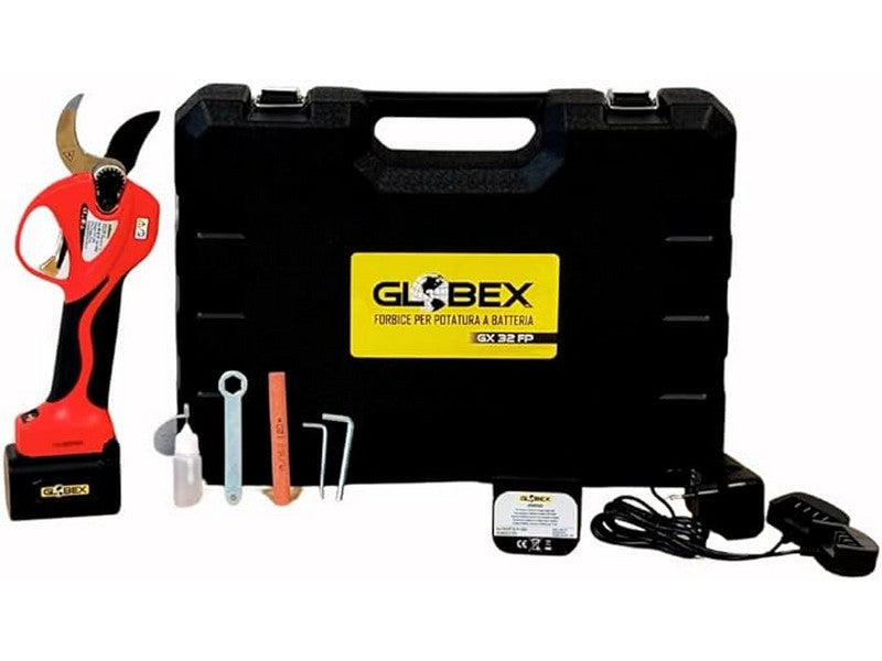 Globex Forbice Potatura GX 32 FP Brushless 2 Batterie 14.4V 4Ah