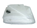 Utilia Telo Occhiellato Retinato Multiuso in PVC Bianco 3x3,5m - vista con occhielli