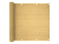 Telo Frangivista per Balcone Beige 6x0,9 mt - dettaglio texture HDPE con occhielli in alluminio