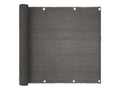 Telo Frangivista per Balcone Antracite 6x0,9 mt - dettaglio texture HDPE con occhielli in alluminio