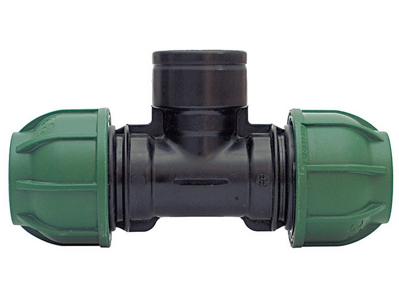 Irritec Raccordo a Compressione PN10 Tee 90° Femmina 40x1.1/4x40