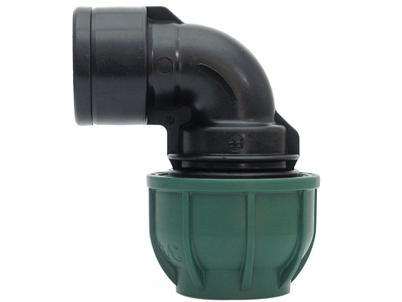 Irritec Raccordo a Compressione PN10 Gomito 90° Femmina 25x3/4