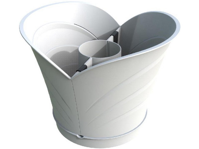 Bama Vaso Tulipano Set 2 Vasi Bianco 34,5x19x30h - vista prodotto componibile