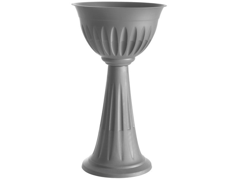 Bama Vaso a Colonna Alba Grigio Ø43x74,5h - vista prodotto su sfondo bianco
