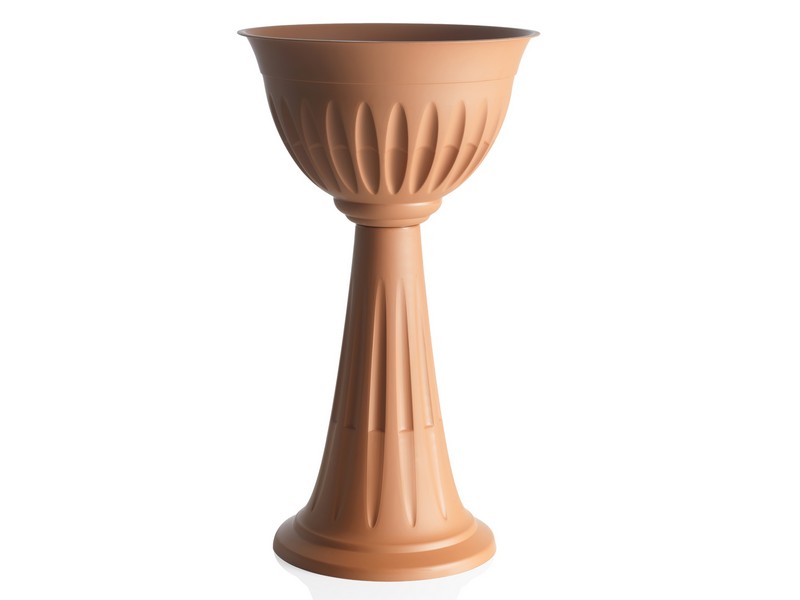 Bama Vaso a Colonna Alba Terracotta Ø43x74,5h - vista prodotto su sfondo bianco