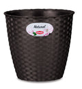 Stefanplast Vaso Natural Ø14x12,8h colore Bianco - vista frontale