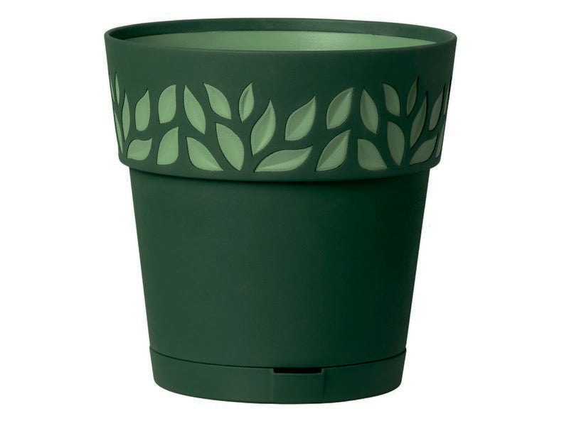 Stefanplast Vaso Cloe con Riserva Ø20x19h colore Grafite - vista frontale
