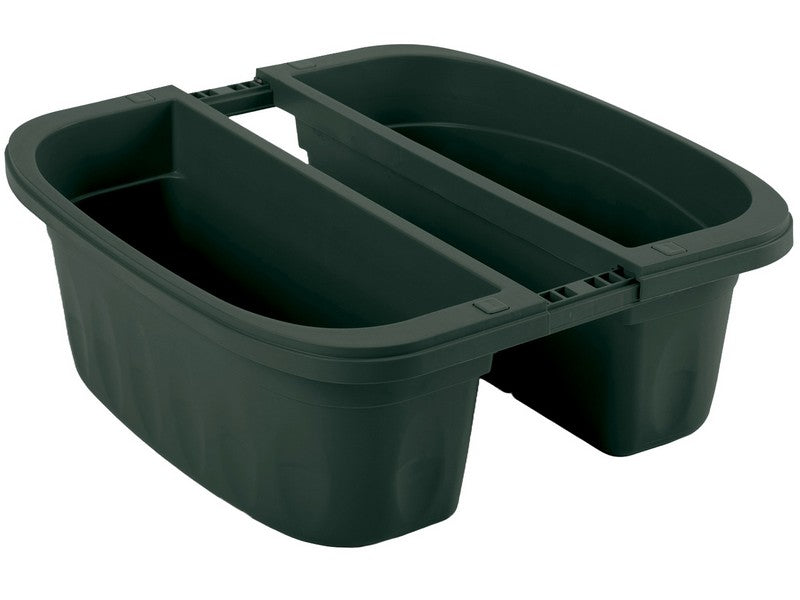 Bama Fioriera Doppia Klunia Verde 40x19,8x18,5h - vista prodotto doppio vano