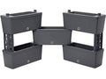 Bama Kit Fioriera Rettangolare Brick 5 Pz Grigio 60x23x27h - vista kit completo 5 fioriere modulari