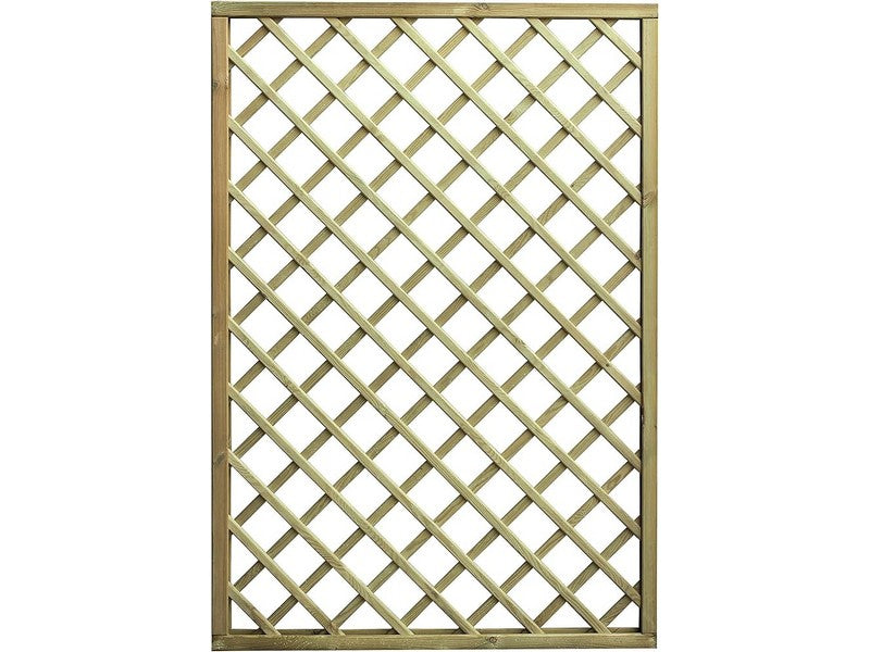 Confine Pannello Grigliato Rettangolare in Legno di Pino 60x180 cm - vista frontale