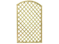 Confine Pannello Grigliato con Arco in Legno di Pino 180x160/180 cm - vista frontale