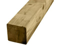 Confine Palo Quadro in Legno di Pino 7x7x130 cm - vista laterale