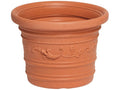 Vaso Tondo Festonato Prestige Terracotta Ø 35cm - vista frontale