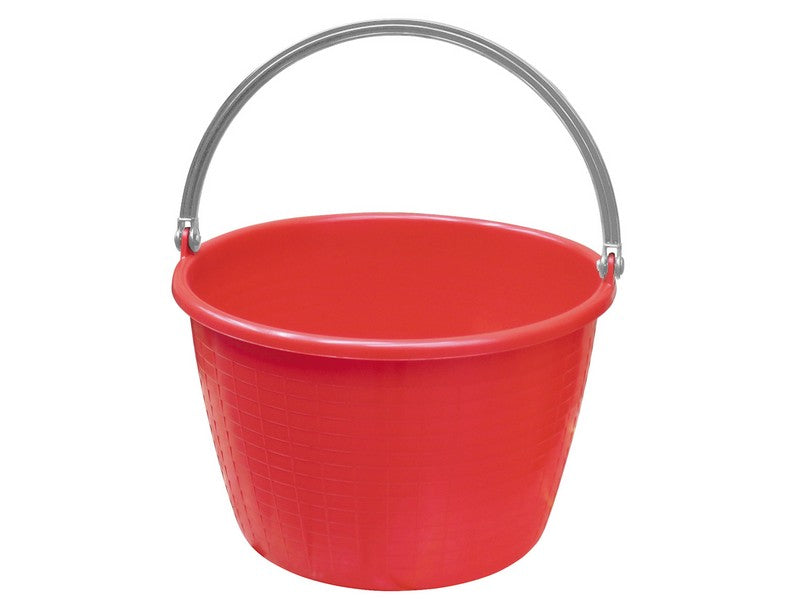 ICS Cesta Tonda Agricola 16 Lt - vista frontale con manico in metallo