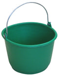 Secchio in Plastica Graduato 18 Lt Verde con manico ad arco in metallo - vista frontale