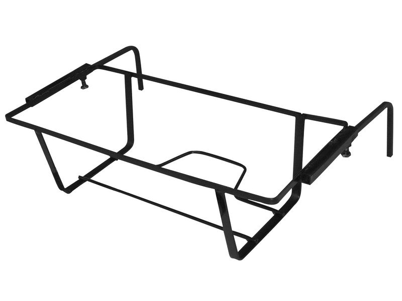 Portavaso da Balcone Regolabile Nero 60cm - vista frontale
