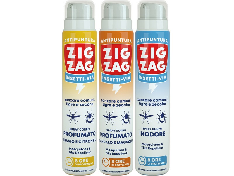 Zig Zag Spray Antipuntura Corpo 75ml Fragranze Assortite 12 pz