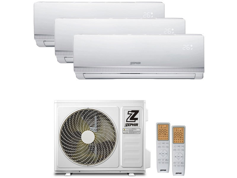 Zephir Climatizzatore Trial 9000+9000+12000 BTU WIFI 3 Split Inverter Classe A++ R32