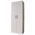Armadio 2 Ante Scarpiera Bianco Frassinato 71x38x182 cm