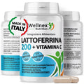 Wellnex Nutrition Lattoferrina 200mg con Vitamina C 30 Capsule Gastroresistenti