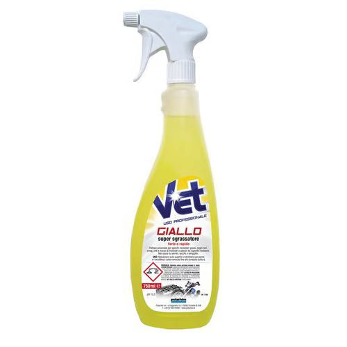 ( OFFERTA NON RIPETIBILE ) Super sgrassante rapido per sporchi difficili VET GIALLO, Profumazioni: Limone Confezione da 6