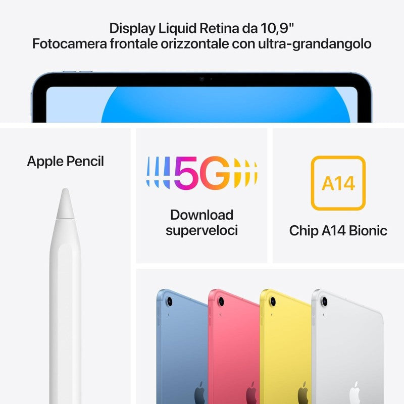 Apple iPad 10,9 64GB Wi-Fi + Cellular Yellow 10ª Gen
