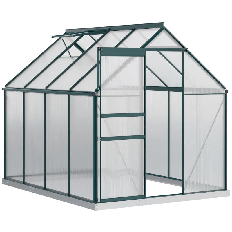 SERRA DA GIARDINO IN POLICARBONATO E ALLUMINIO 190x253x199 CM – LOTTO MINIMO 1 PEZZO – Art. MP-OUT-CAS-240VE - MARKET PRIME SHOP