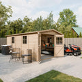 Casetta da Giardino in Legno con Pavimento Timbela M337 303x493 cm 15 m²