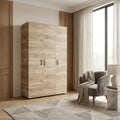 Armadio 3 Ante Rovere Miele 120x52x205 cm