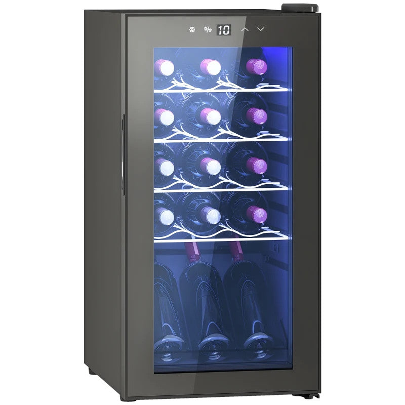 Cantinetta Vino Frigorifero 15 Bottiglie 44L Total Black