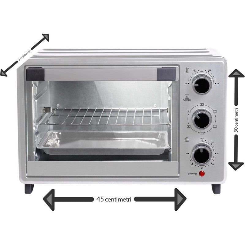 Howell Forno Elettrico Ventilato 30 Litri FE3020LPN Silver