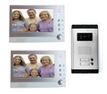 RL Video Citofono con 2 Display 7 Pollici RL-2TV06A - Campanello Cablato con Doppio Schermo Bifamiliare
