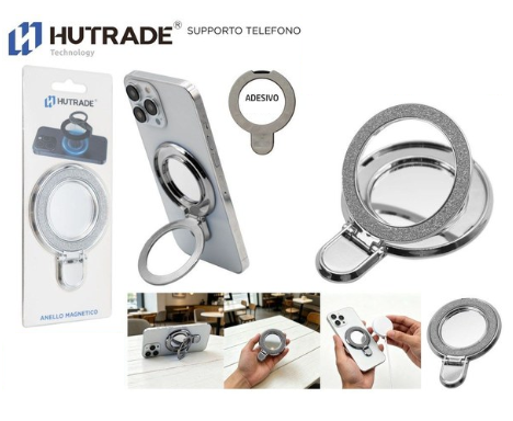 HUTRADE HO-R17 Supporto Smartphone Tablet Regolabile Pieghevole Argento