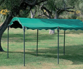 Gazebo Dubai Car Port 3x4m Acciaio Verde Foresta