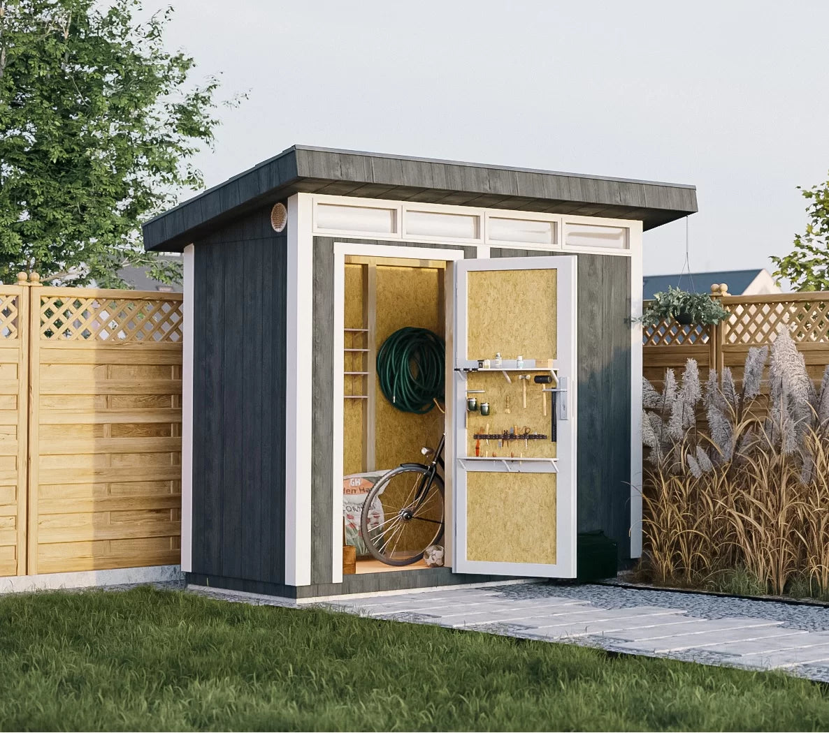 Casetta da Giardino Smart-Panel 118x250x239h cm – Pannelli LP SmartSide