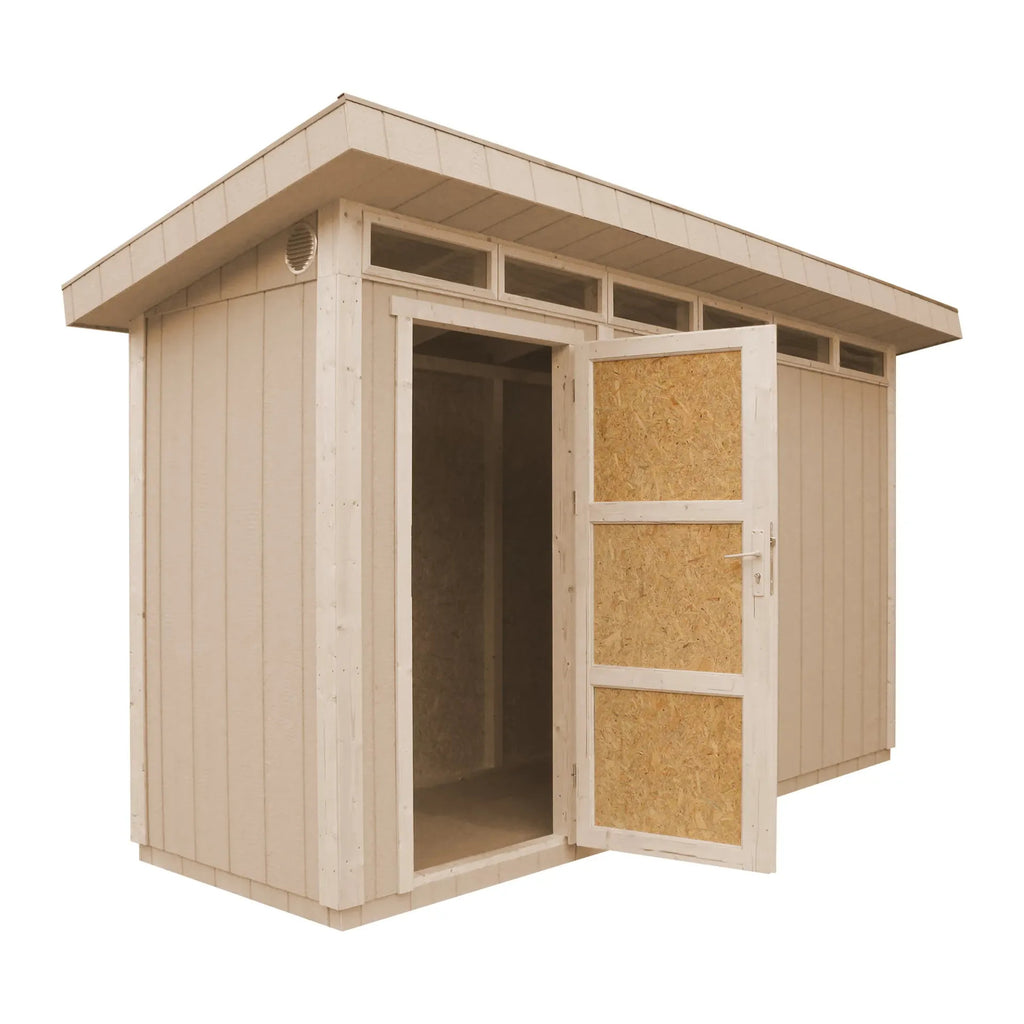 Casetta da Giardino in Legno Slim con Guaina 118x368xH239 cm 4 m²