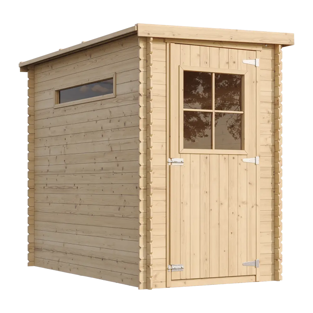Casetta da giardino in legno CON PAVIMENTO – 130 x 235 cm – 3 m2