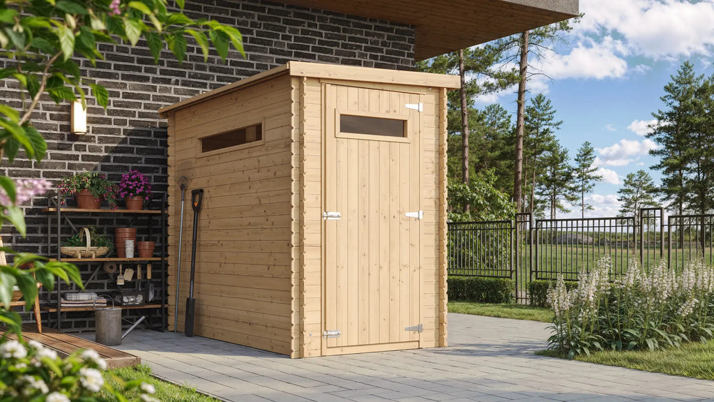 Casetta da Giardino in Legno con Pavimento 130x235 cm 3 m²