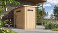Casetta da Giardino in Legno con Pavimento 130x235 cm 3 m²