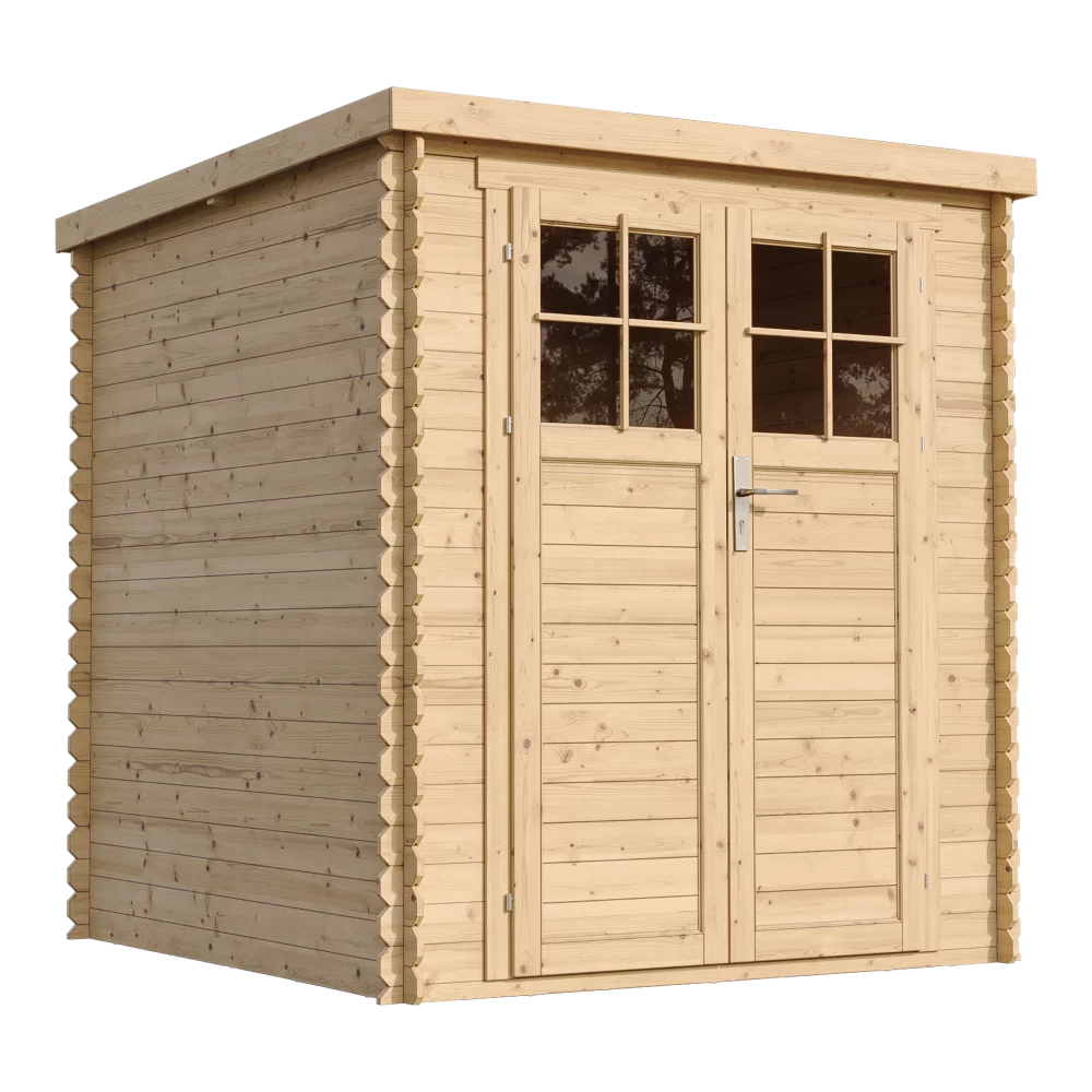 Casetta da giardino in legno CON PAVIMENTO – 200 x 200 cm – 4 m2