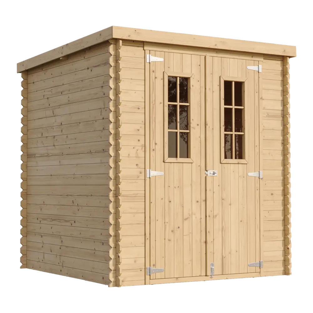 Casetta Da Giardino In Legno Con Pavimento 200x200 Cm 4 Mq Blockhouse