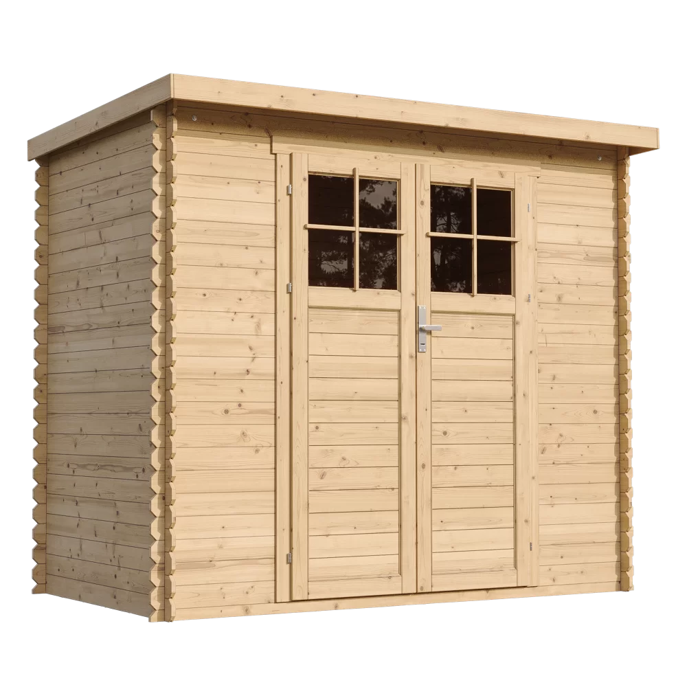 Casetta da giardino in legno CON PAVIMENTO – 235 x 130 cm – 3 m2