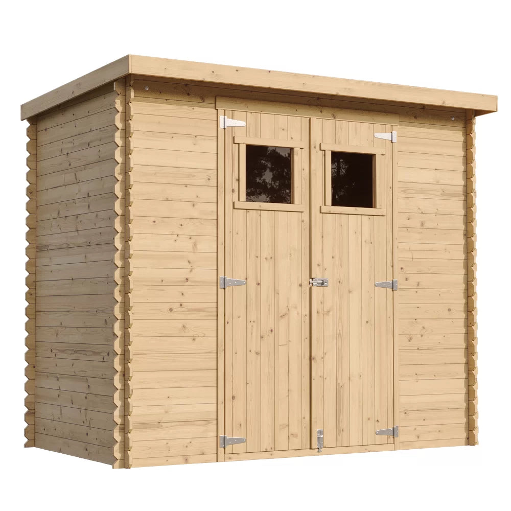 Casetta da giardino in legno CON PAVIMENTO – 235 x 130 cm – 3 m2