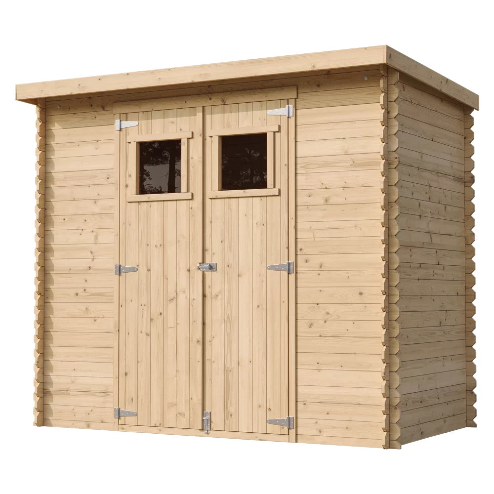 Casetta da giardino in legno CON PAVIMENTO – 235 x 130 cm – 3 m2