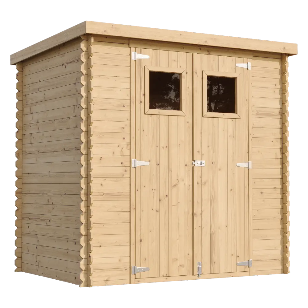 Casetta da Giardino in Legno Blockhouse con Pavimento 200x130 cm 2 m²