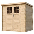 Casetta da Giardino in Legno Blockhouse con Pavimento 200x130 cm 2 m²