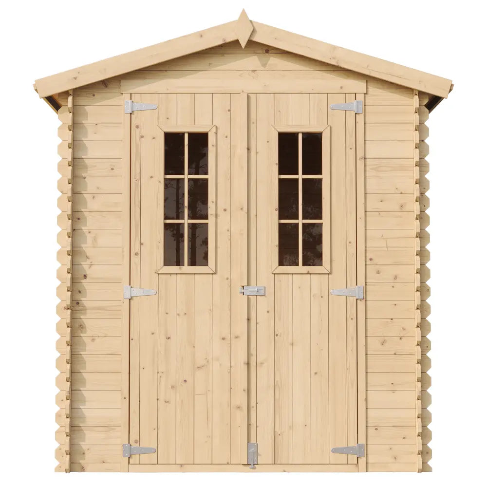 Casetta da Giardino Blockhouse in Legno Senza Pavimento 180x180 cm 3 m²
