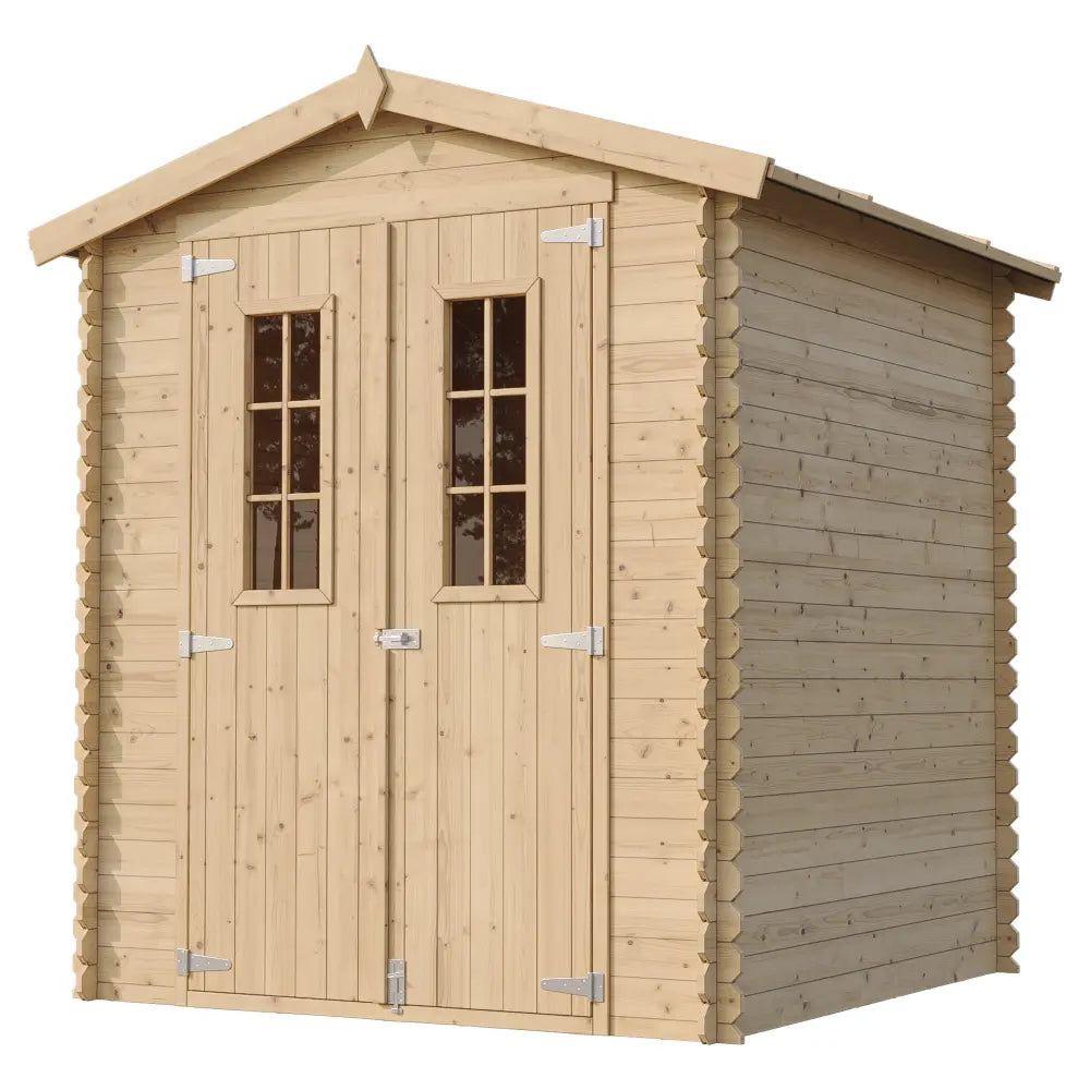Casetta da Giardino Blockhouse in Legno con Pavimento 180x180 cm 3 m²