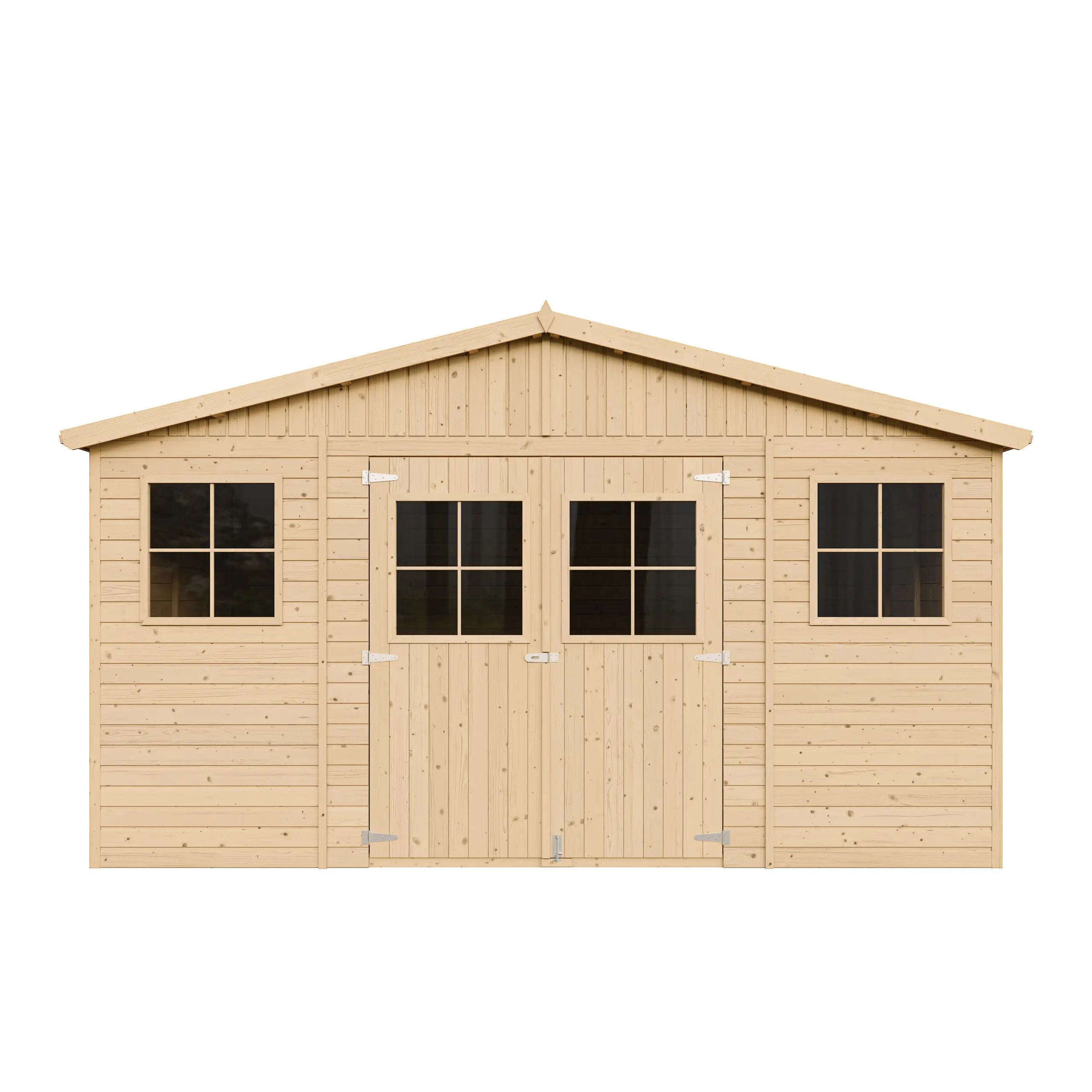 Casetta da Giardino in Legno con Pavimento Timbela M330 401x395 cm 16 m²