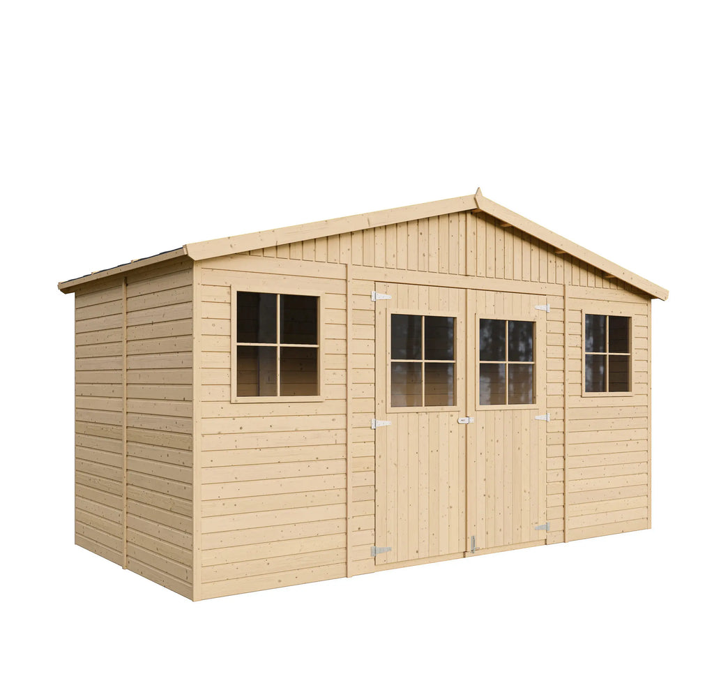 Casetta da Giardino in Legno Senza Pavimento 401x199xH218 cm 8 m²
